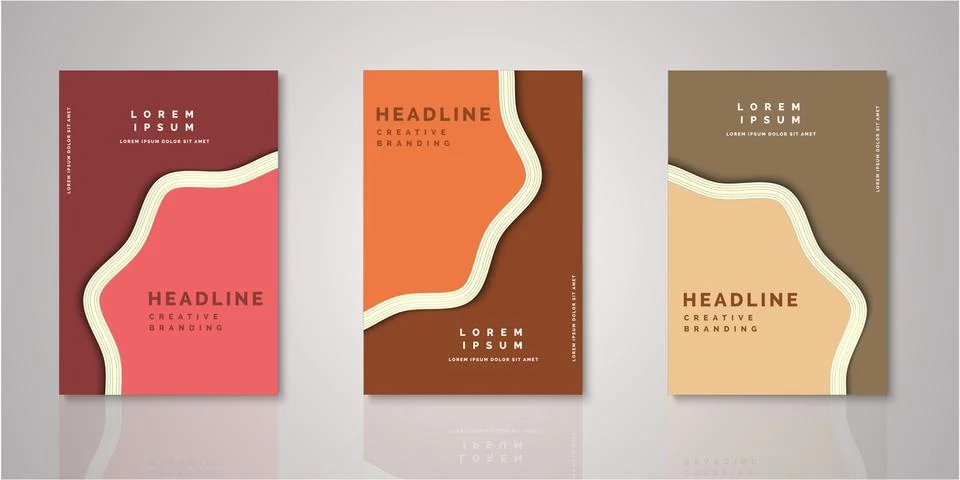 Set of background for covers design Stock Illustration