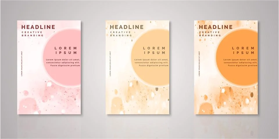 Set of background for covers design Stock Illustration