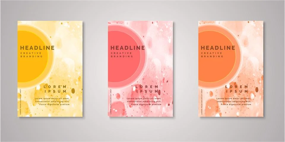 Set of background for covers design Stock Illustration