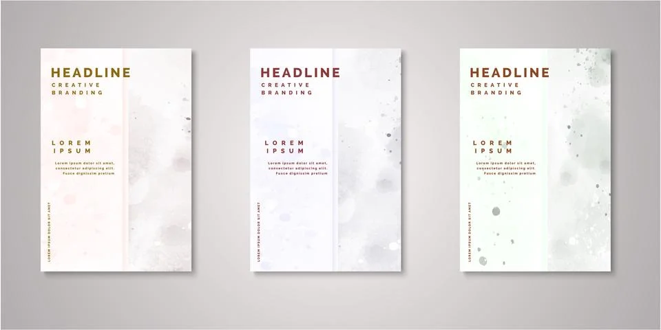 Set of background for covers design Stock Illustration