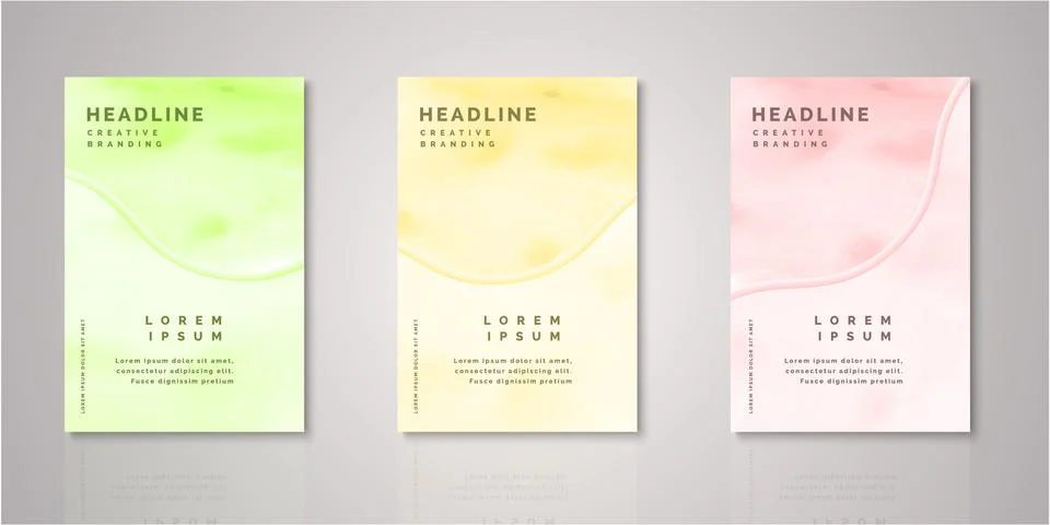 Set of background for covers design Stock Illustration