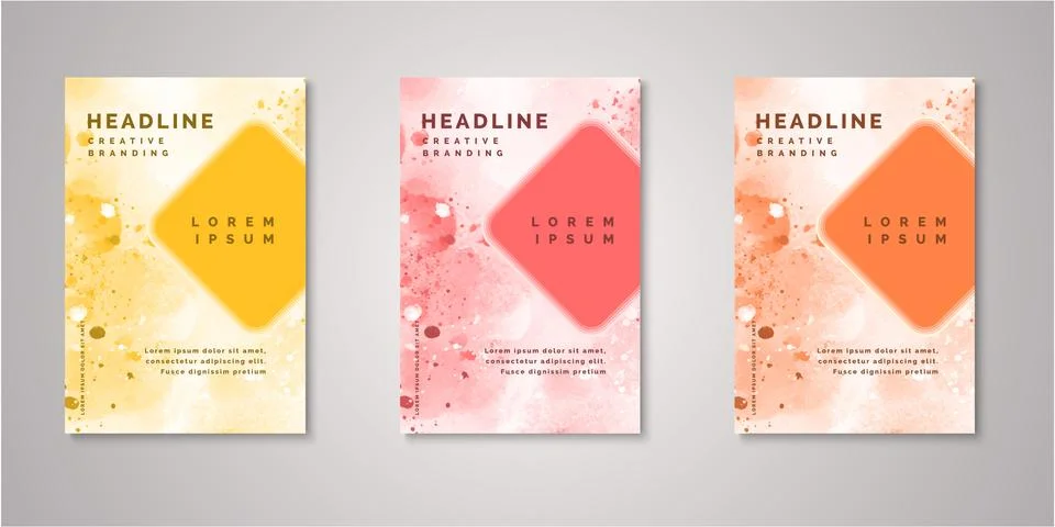 Set of background for covers design Illustrazione stock