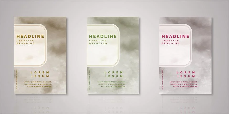 Set of background for covers design Stock Illustration