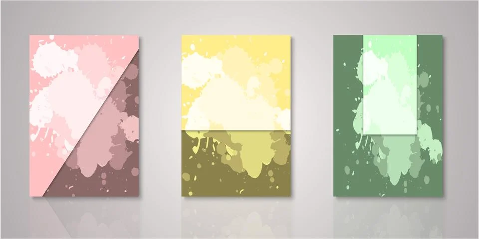 Set of background for covers design Stock Illustration