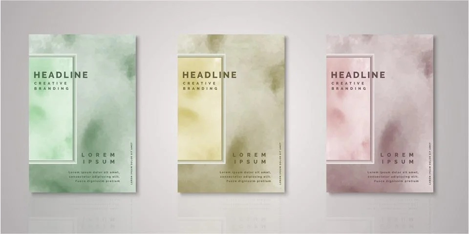 Set of background for covers design Illustrazione stock