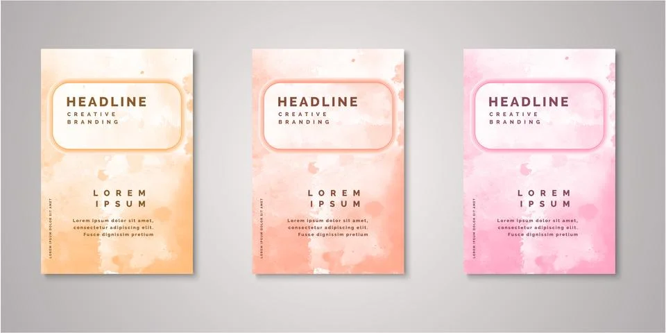 Set of background for covers design Stock Illustration