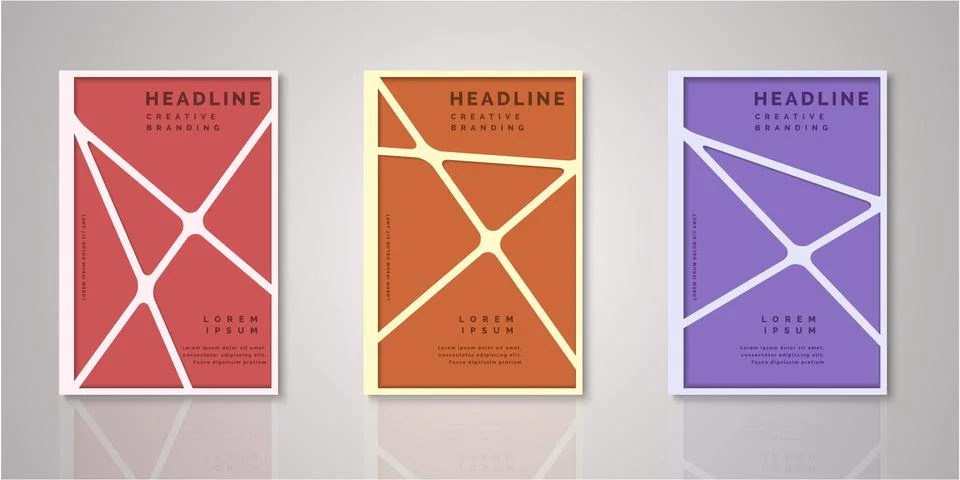 Set of background for covers design Stock Illustration