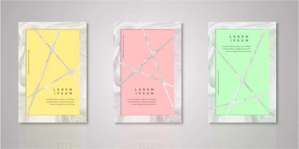 Set of background for covers design Illustrazione stock