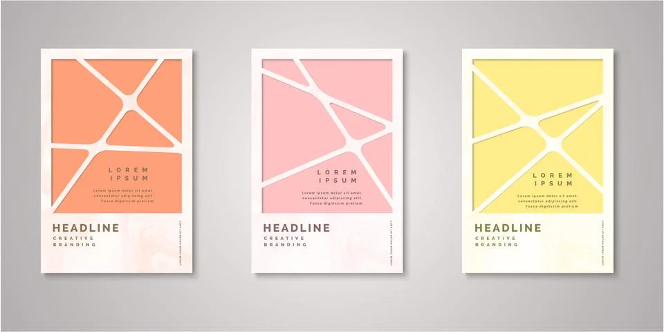 Set of background for covers design Stock Illustration
