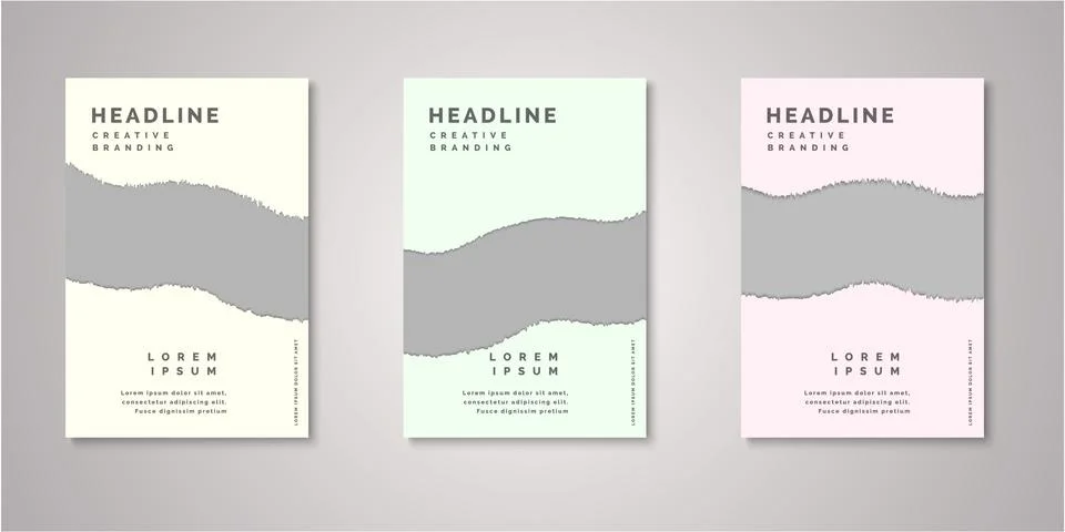 Set of background for covers design Illustrazione stock