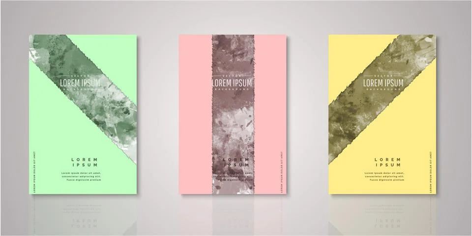 Set of background for covers design Stock Illustration