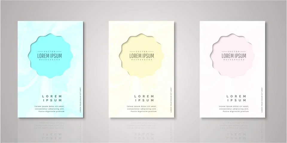 Set of background for covers design Stock Illustration