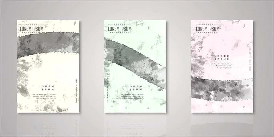 Set of background for covers design Stock Illustration