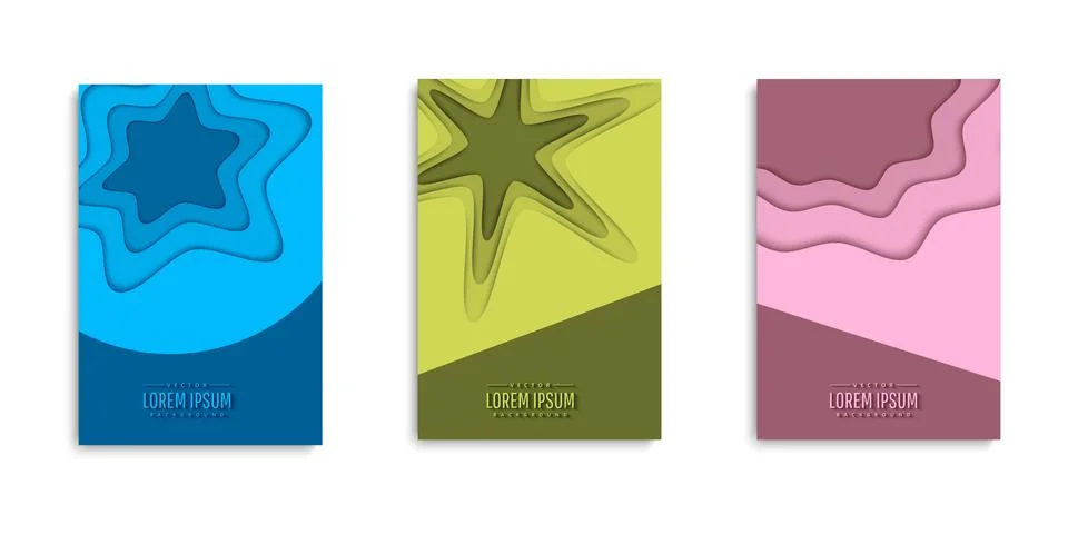 Set of  background for covers design Stock Illustration