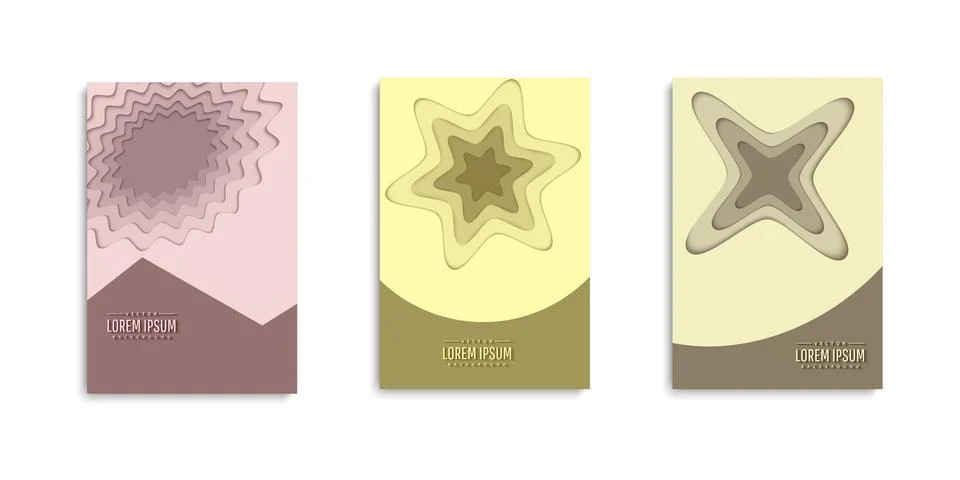 Set of background for covers design Stock Illustration