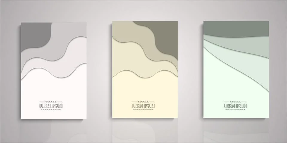 Set of background for covers design Stock Illustration