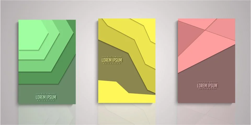 Set of background for covers design Stock Illustration