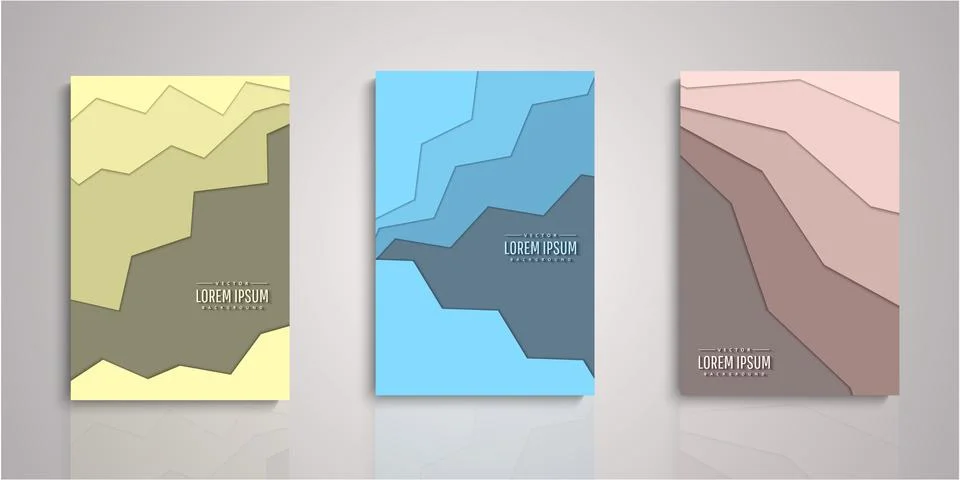 Set of background for covers design Illustrazione stock