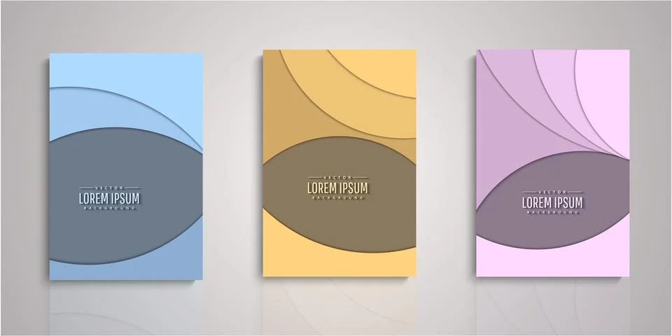 Set of background for covers design Illustrazione stock