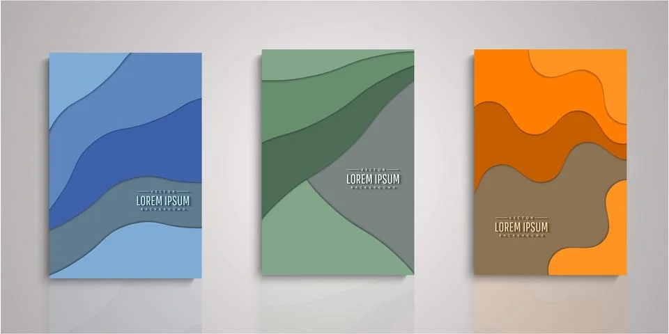 Set of background for covers design Stock Illustration