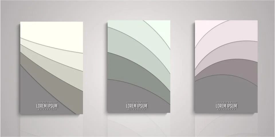 Set of background for covers design Stock Illustration