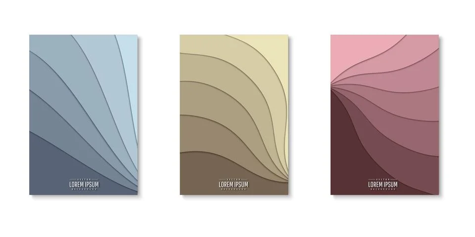 Set of background for covers design Stock Illustration