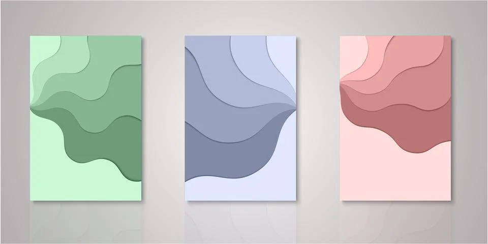 Set of background for covers design Stock Illustration