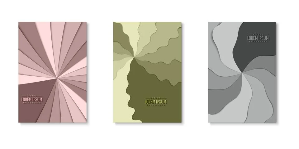Set of background for covers design Stock Illustration