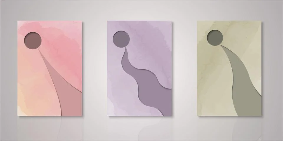 Set of background for covers design Stock Illustration