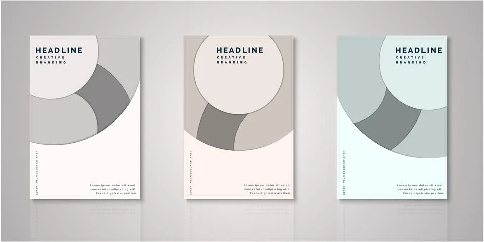 Set of background for covers design Stock Illustration