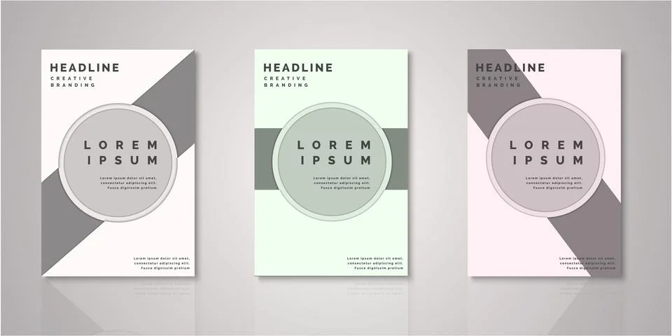 Set of background for covers design Stock Illustration