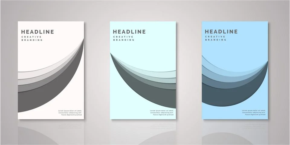 Set of background for covers design Illustrazione stock