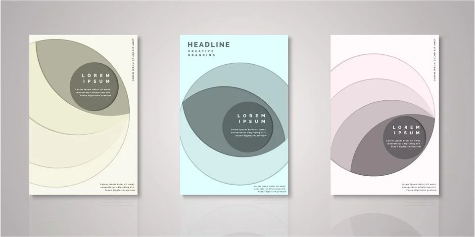 Set of background for covers design Stock Illustration