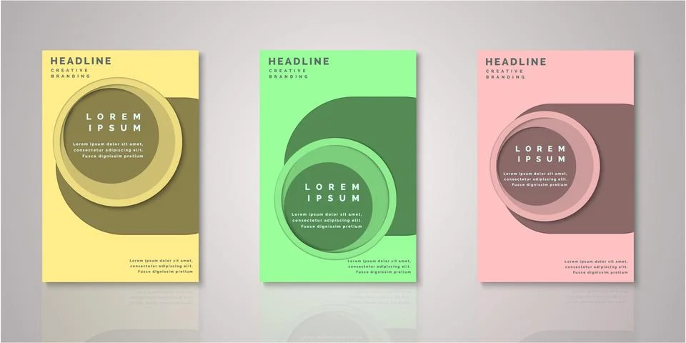 Set of background for covers design Stock Illustration