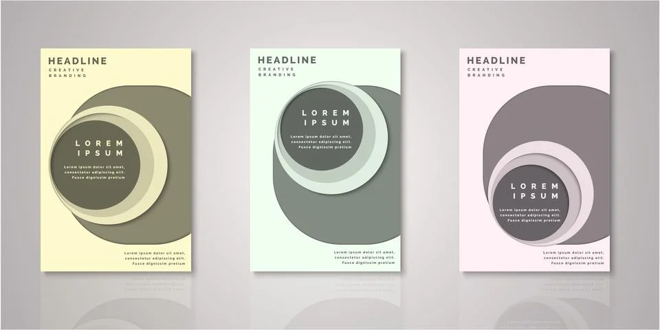Set of background for covers design Illustrazione stock