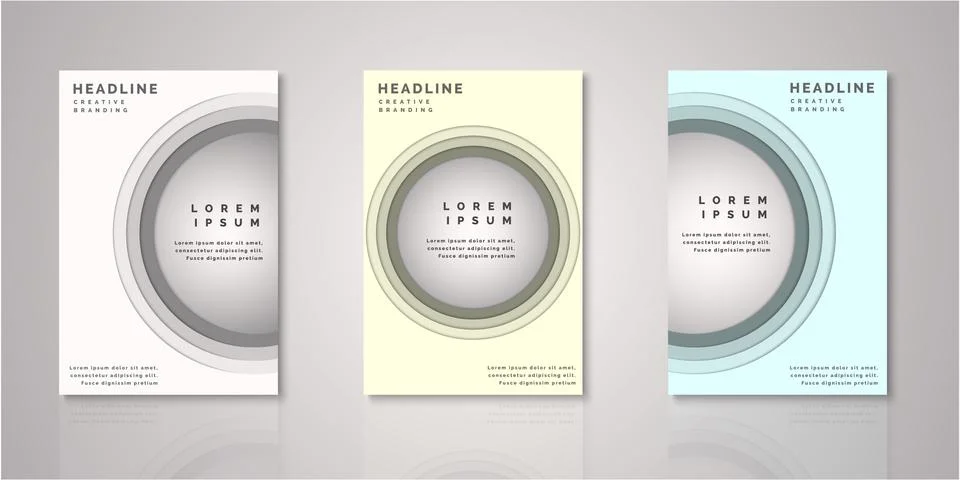 Set of background for covers design Illustrazione stock