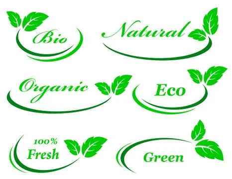 Set of background with leaf Stock Illustration