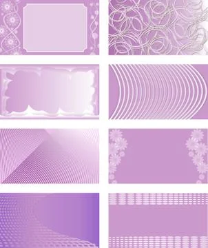 A set of background for small cards Stock Illustration
