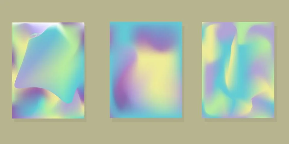 Set of background texture gradient. Stock Illustration