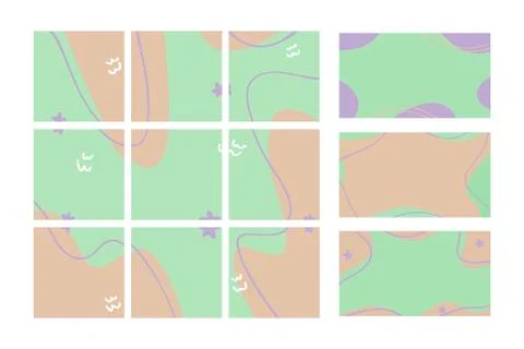 A set of backgrounds for the blog design. Stock Illustration
