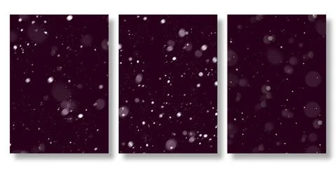 Set of backgrounds with bokeh effect. Abstract background Stock Illustration