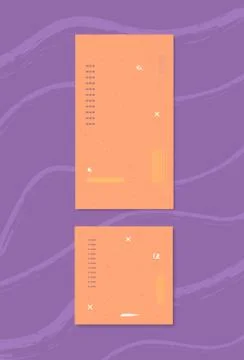 Set of  backgrounds with  elements for social media networks. Templates for s Ilustración de archivo