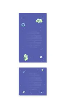 Set of  backgrounds with  elements for social media networks. Templates for s Stockillustratie