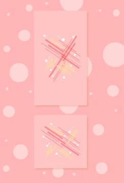 Set of  backgrounds with  geometric lines elements for social media networks. Stock Illustration