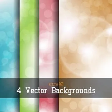 Set of backgrounds Illustrazione stock