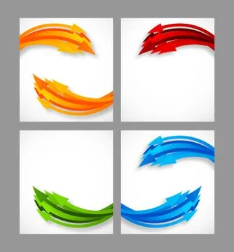 Set of backgrounds Stock Illustration