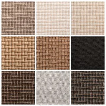 Set from backgrounds of textile texture Foto stock