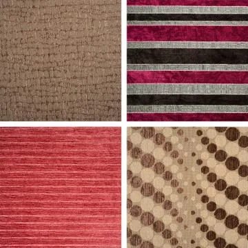 Set from backgrounds of textile texture Foto stock