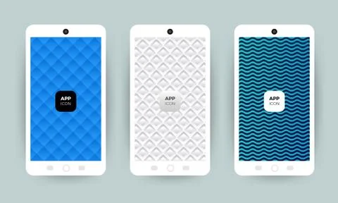 Set of backgrounds with trendy design. Applicable for Cover, Voucher, Poster, Stock Illustration