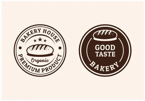 Set badge bakery premium vector Stock Illustration